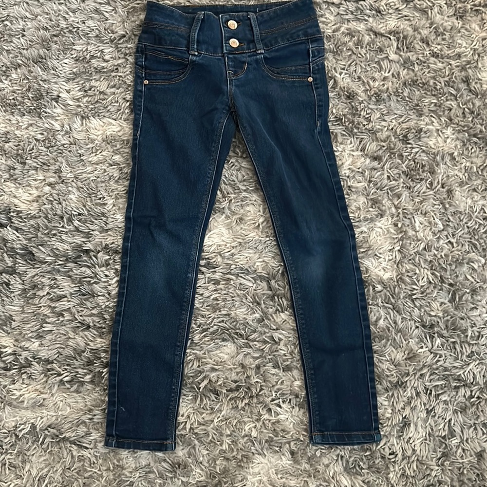 Girls size 8 blue jeans.  Very gently used.  Darker blue